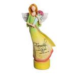 108710 - Figure angel tabletop family 9.75inH