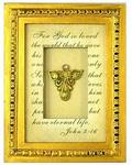 CC-3084 - Shadow box w/angel 8.5x6.5in