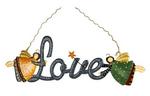 CIS963 - Plaque angels w/love sign 17inL