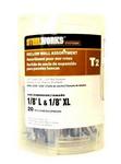 86723 - Hardware bolt hollow asst 1/8inL,1/8inXL 20ct