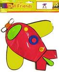 CD122H - Wall friends foam 3D airplane 8x9in