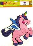 CD122W - Wall friends foam 3D unicorn 10x9.5in