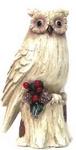 RA 217671 - Chr Figure Owl on Tree Stump 7in