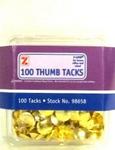 Z98658 - Thumbtacks brass 100ct