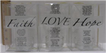 1696 - Candleholder amber jeweled 3 styles