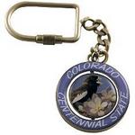 22116CO - CO Keychain spinner state bird/flower