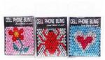 CEL225 - Cell Phone Bling 1.25x1.25 inch Asst