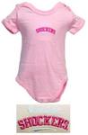 29864WS-6/9 - Wichita state shockers pink onesie 6/9mo
