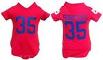 44854FSU-3/6 - FSU Bulldogs red onesie w/ number 3/6mo