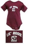 52365NMSU-18 - NMSU Aggies burgundy onsie 'lil aggie' 18mo