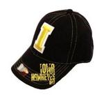 IA Hawkeye cap blk w yellow I