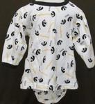 Hawkeye Diaper Set girls L sleeve 18mo