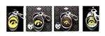 IA Hawkeyes keychain oval licensed