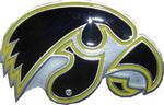 IA Hawkeye belt buckle