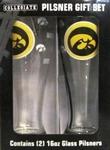 IA Hawkeye pilsner glass 2pc gift set