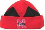 NE Huskers Fleece Hat Ladies