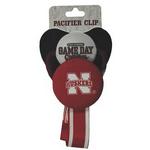 NE Husker pacifier clip