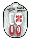 NE Husker infant hair brush & comb set