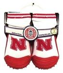 NE Husker skid proof shoes 12,18,24mo,3Y,4Y
