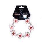 NE Husker bracelet logo quatrefoil