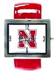 NE Husker watch chic cuff red