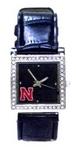 NE Husker watch formal rhinestone black