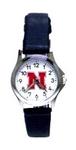 NE Husker watch ladies classic strap black