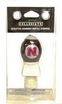 NE Husker football bottle stopper