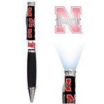 NE Husker pen logo projection