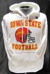 IA State hoodie wht w/helmet med
