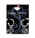 IA State earrings post w dangle