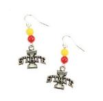 IA State earrings fishhook w logo