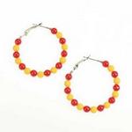 IA State color earrings hoop