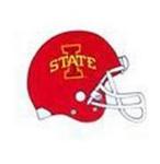 IA State window cling helmet 12in