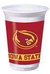 IA State cups plastic 20oz 8ct
