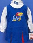 KS Jayhawk L/S Cheerleader Set 18mo.