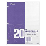 19010 1540 -Notebook paper graph 4 quadrille 20CT 11X8.5in