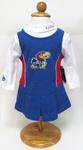 KS Jayhawks cheerleader dress 18mo