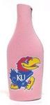 KU Jayhawks bottle cooler pink