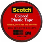 190BRN -Tape plastic brown 3/4 X125in