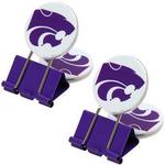 KSU wildcats fan clips 2pk