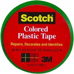 190GRN -Tape plastic green 3/4 X125in