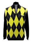 IA Hawkeye sweater 1/4 zip argyle XXL