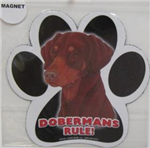 19102 - magnetic-paw-prints-doberman-red-drop-eared