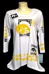 IA Hawkeye L/S shirt wht w/print III