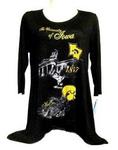 IA Hawkeye L/S shirt black w/print small
