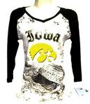 IA Hawkeye L/S shirt crm/blk foil med