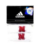 NE Husker wristbands wht 1in