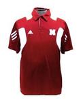 NE Husker polo red w/wht N small