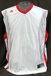 NE Husker jersey basketball wht w/red med